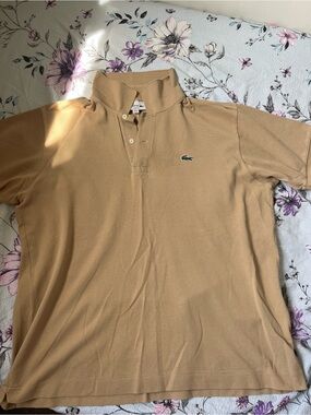 Lacoste Men’s Polo Shirt in Camel Beige
